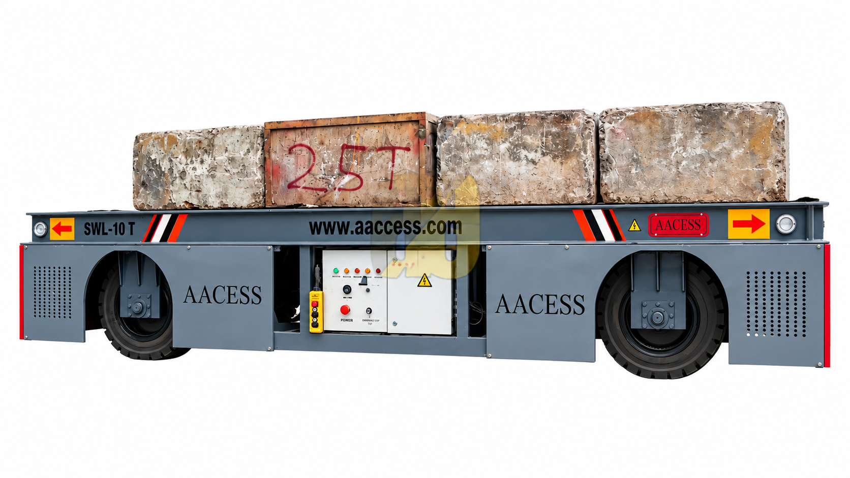 Aacess Battery Operated Trackless 35&deg; Rotational Trolley