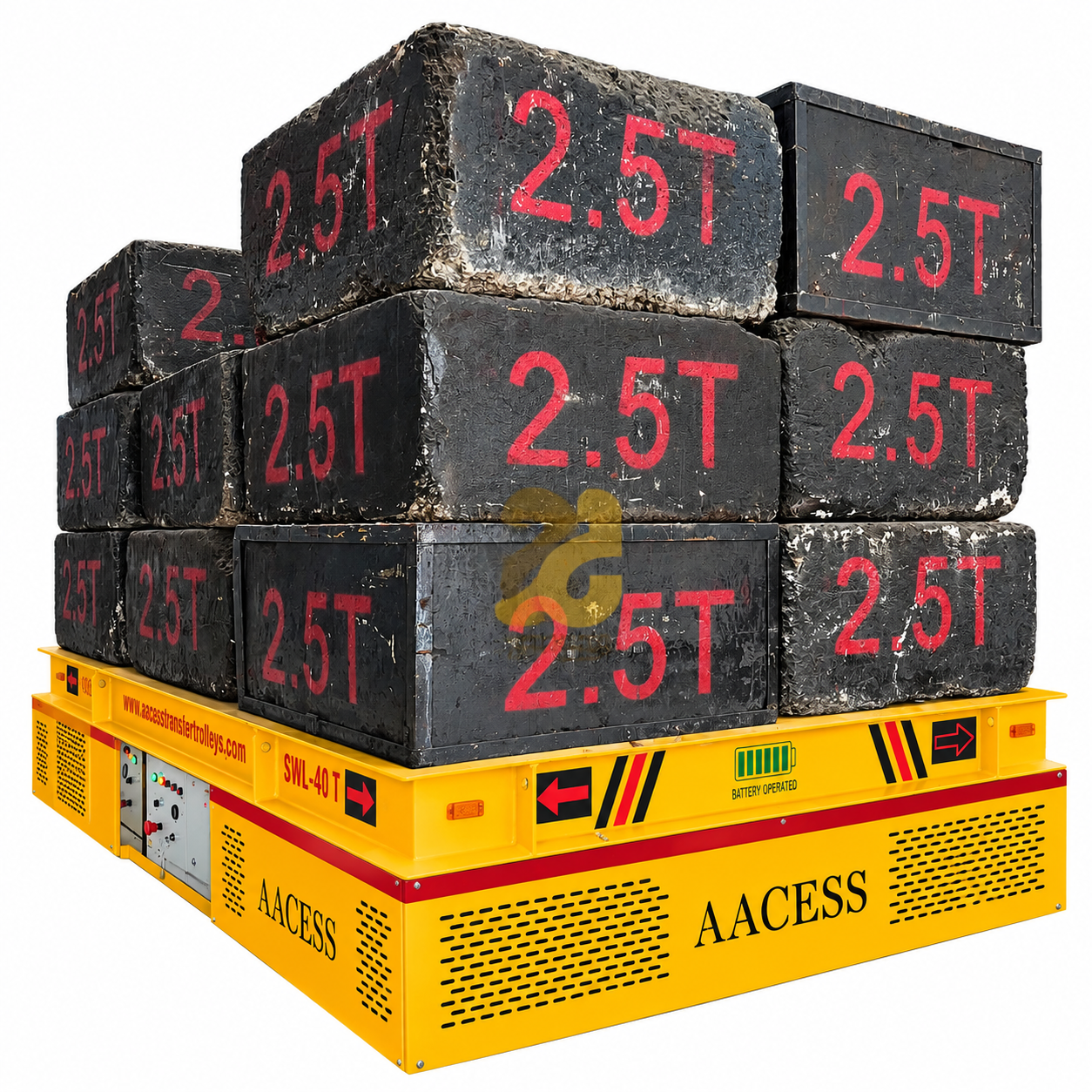 Aacess Battery Operated Trackless 35&deg; Rotational Trolley