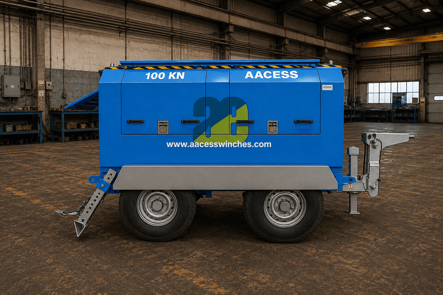 Aacess Cable Pulling Capstan Winch 100kN